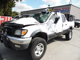 2003 TOYOTA TACOMA SR5 WHITE DOUBLE 3.4L AT 4WD Z17762